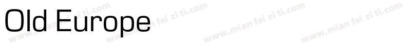 OId Europe字体转换